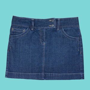 Dark Wash Mini Skirt